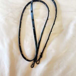 Bandolier Sarah Pebble Leather Pyramid Stud Strap Black/Pewter